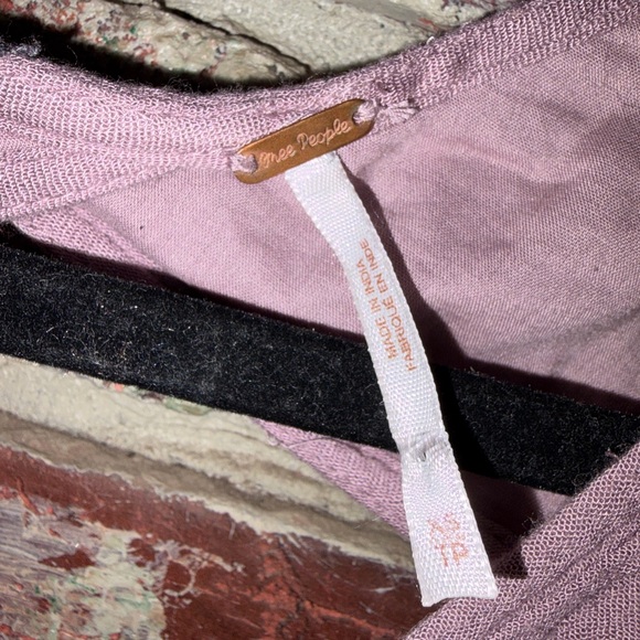 NWOT Free People Austin Mini Dress Embroidered  Boho Floral Mauve Long Sleeve XS - Picture 3 of 4